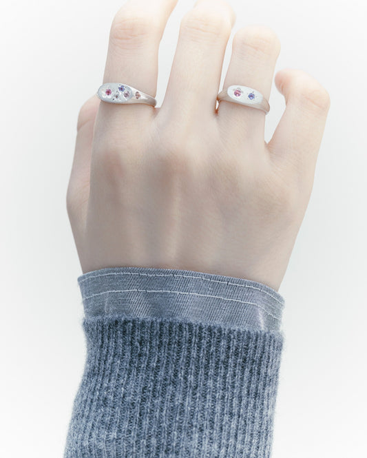 Flowerdust Ring / Silver925 / Pink