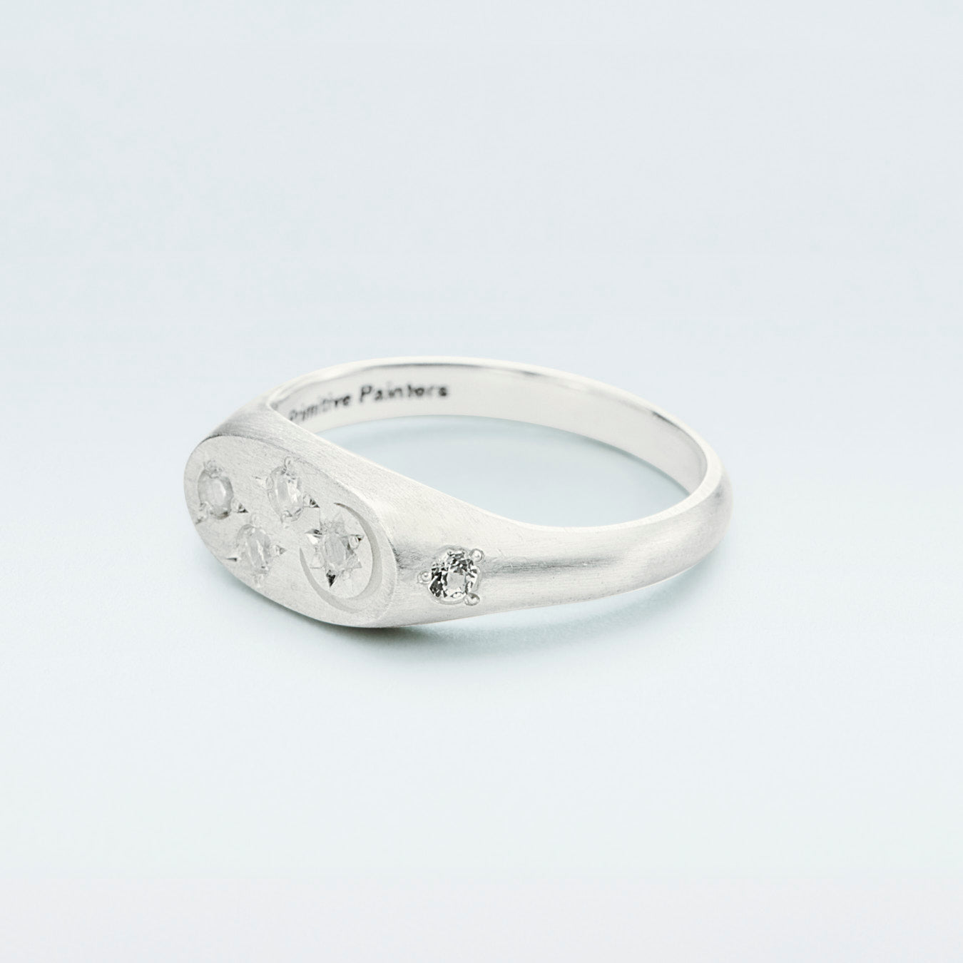 Galaxy Signet Ring Mini / Silver925 / White