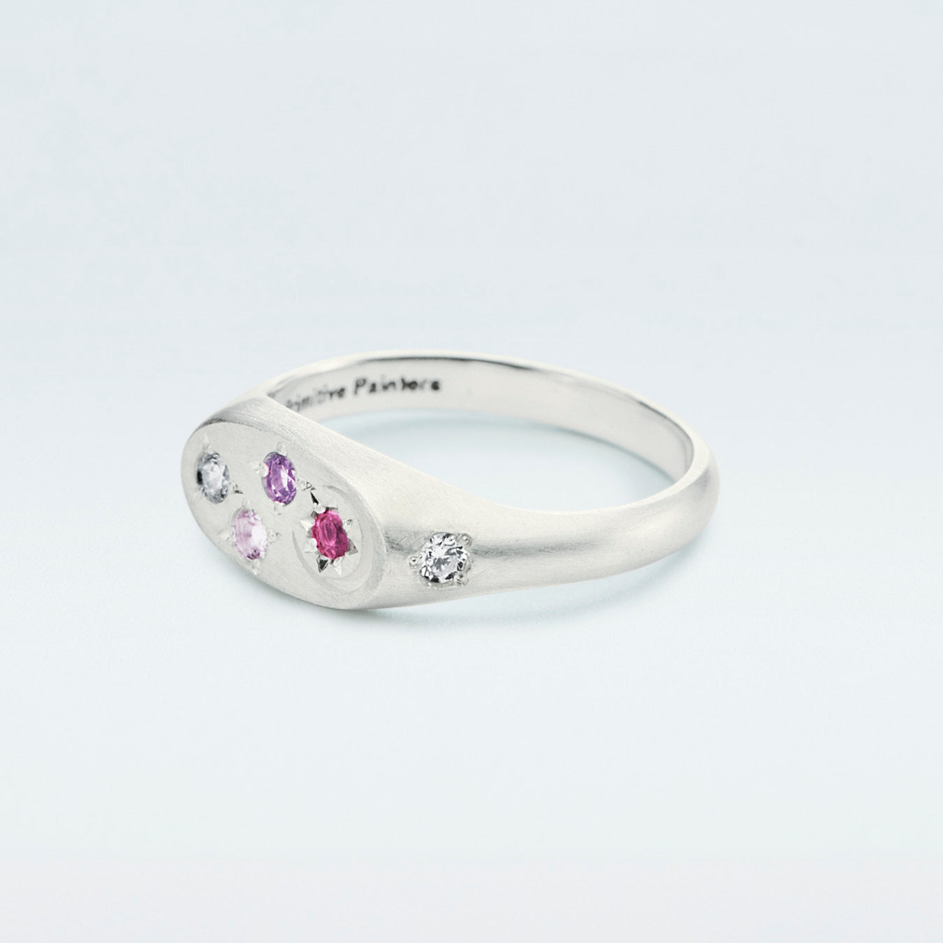 Galaxy Signet Ring Mini / Silver925 / Pink