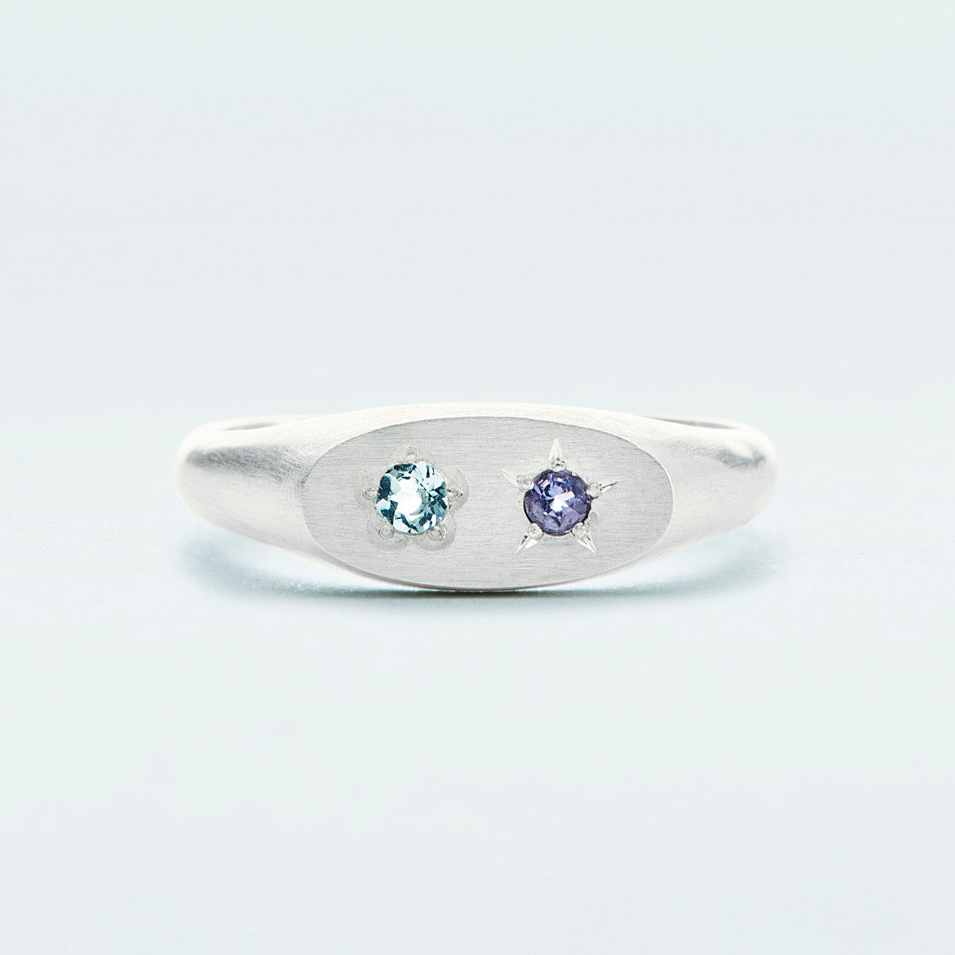 Flowerdust Ring / Silver925 / Blue – Primitive Painters