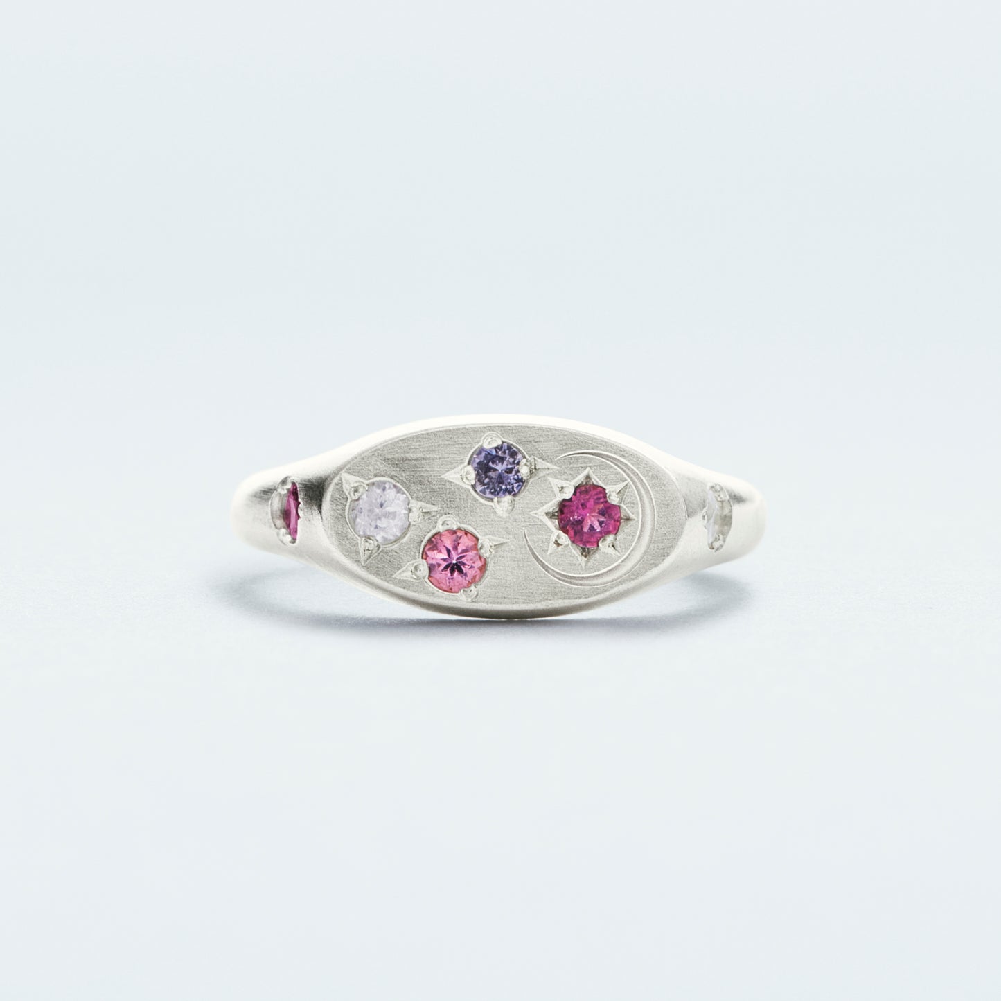 Galaxy Signet Ring Mini / Silver925 / Pink