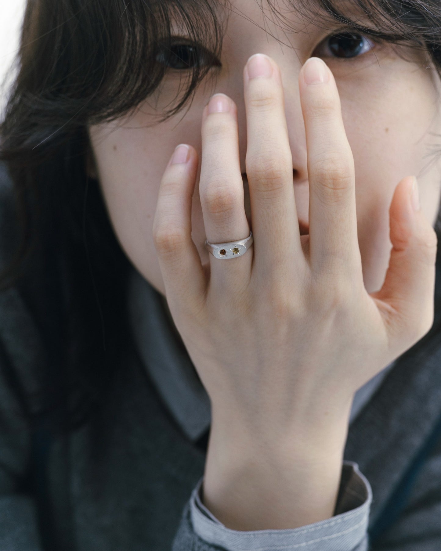 Flowerdust Ring / Silver925 / Orange