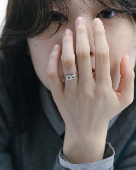Flowerdust Ring / Silver925 / Orange