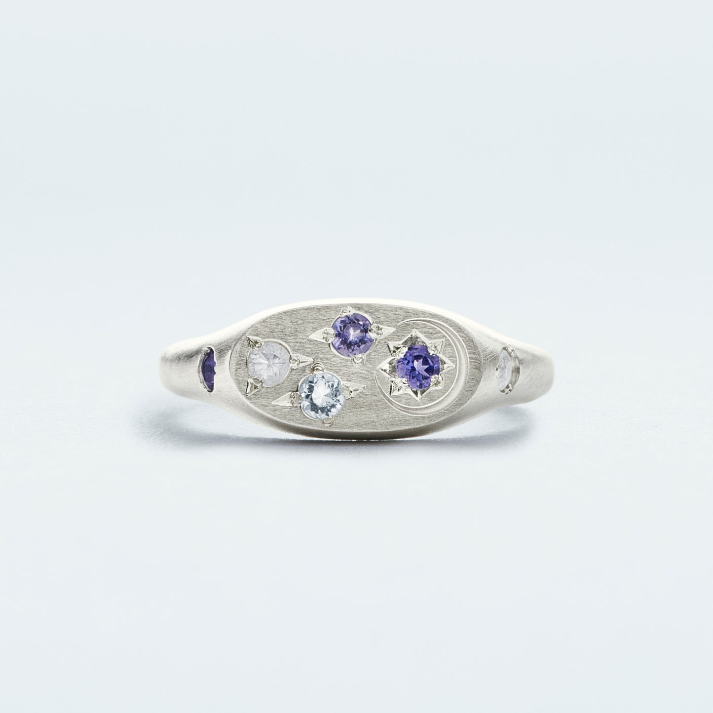 Galaxy Signet Ring Mini  / Silver925  / Blue