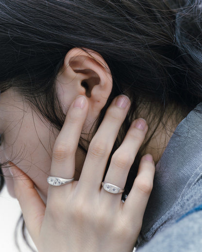 Flowerdust Ring / Silver925 / White