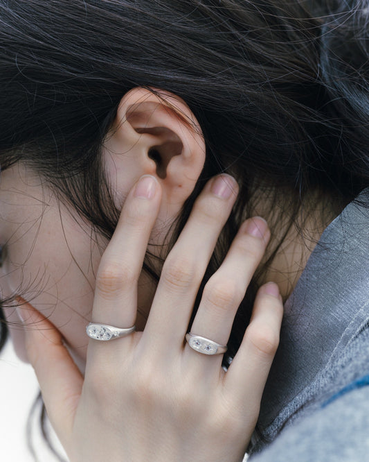 Flowerdust Ring / Silver925 / White