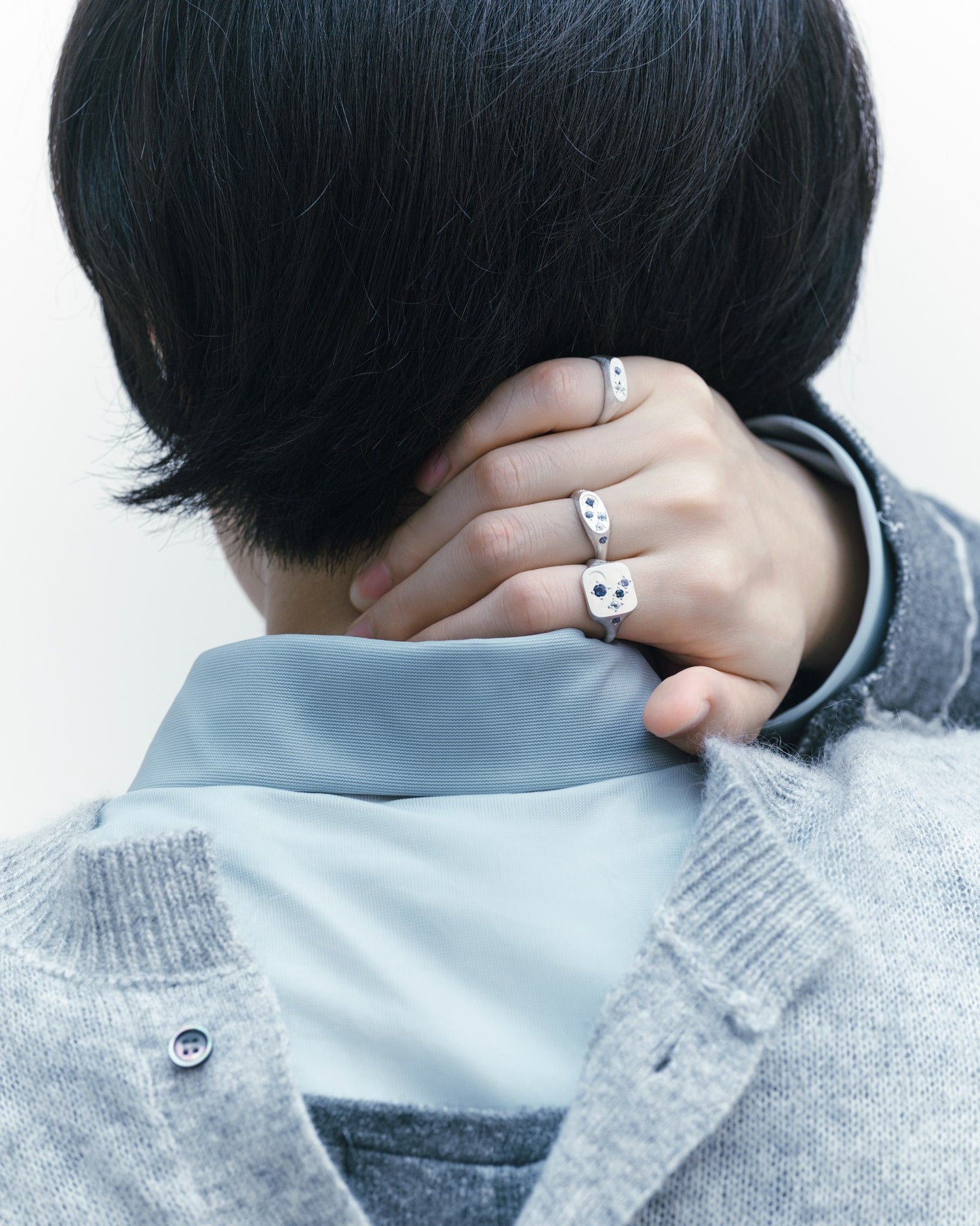 Galaxy Signet Ring Mini / Silver925 / Blue