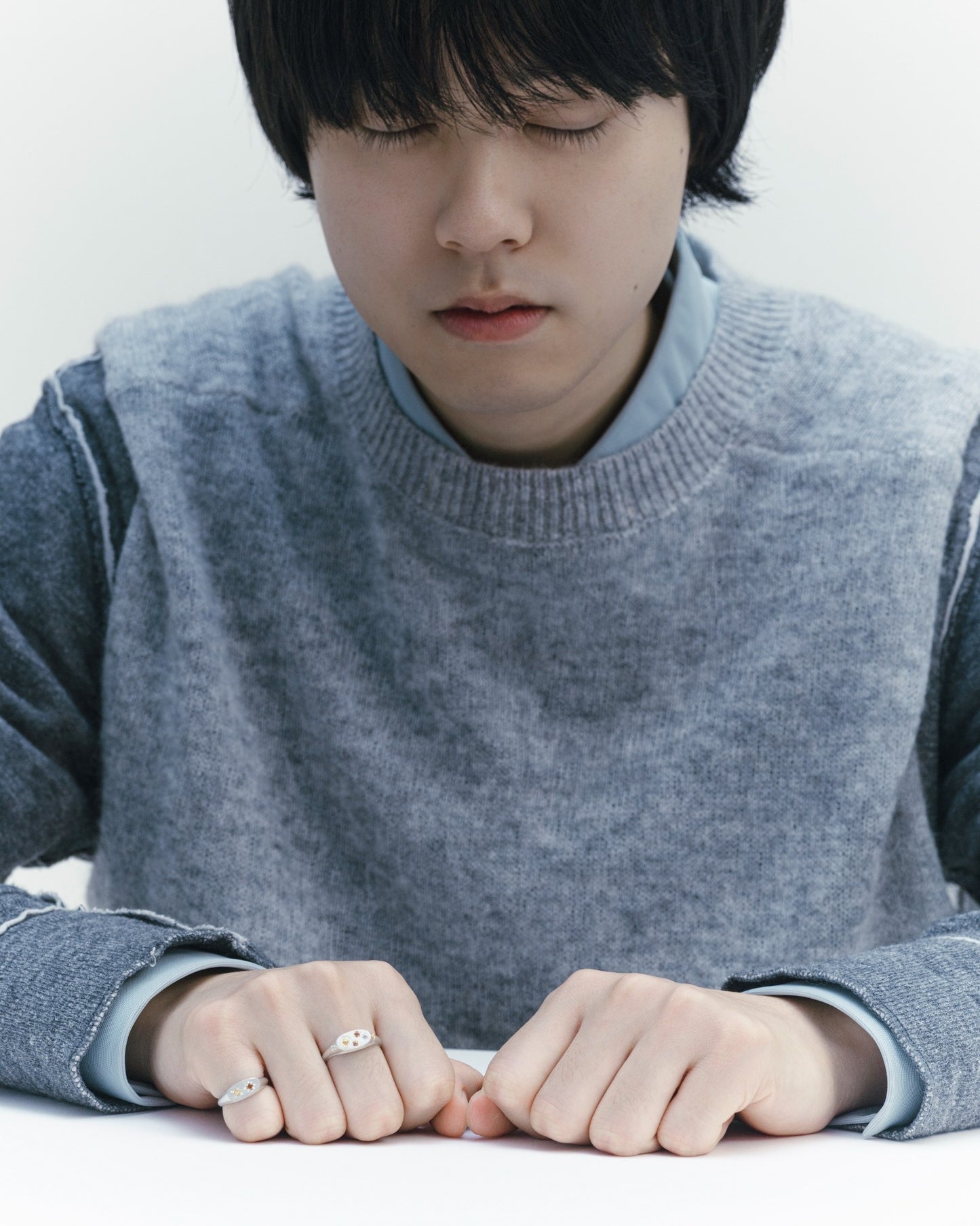 Galaxy Signet Ring Mini / Silver925 / Orange