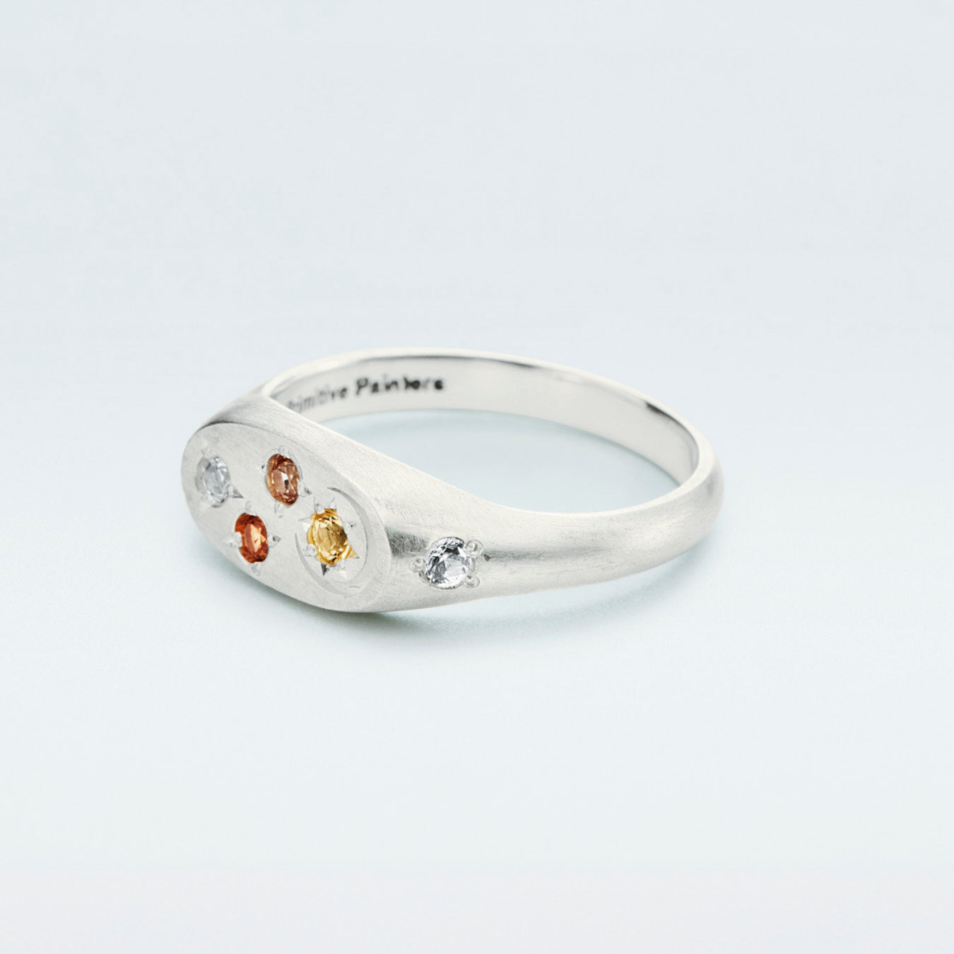 Galaxy Signet Ring Mini / Silver925 / Orange – Primitive Painters