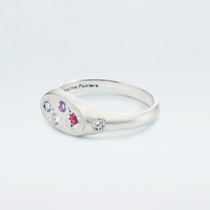 Galaxy Signet Ring Mini / Silver925 / Pink