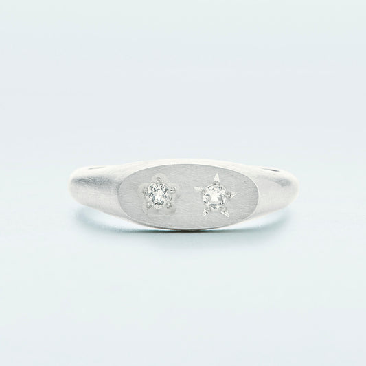 Flowerdust Ring / Silver925 / White