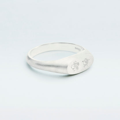 Flowerdust Ring / Silver925 / White