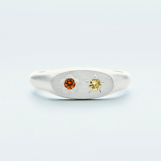 Flowerdust Ring / Silver925 / Orange