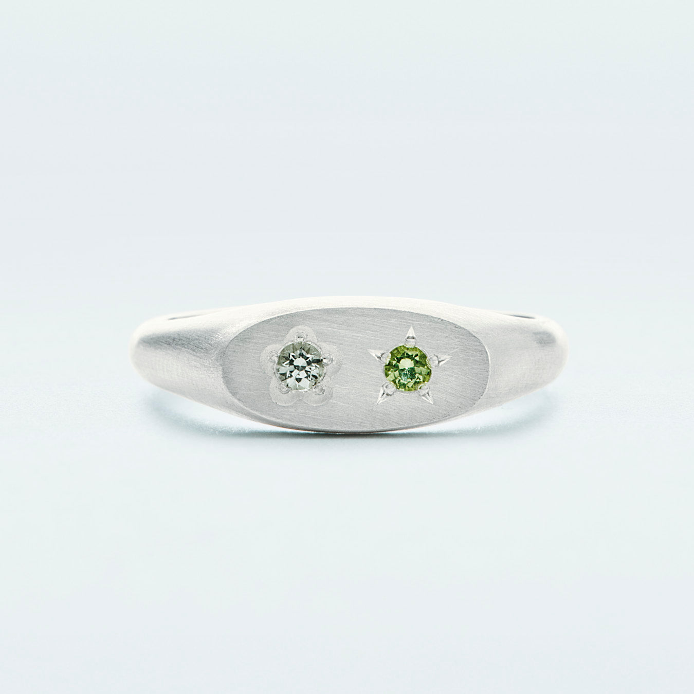 Flowerdust Ring / Silver925 / Green