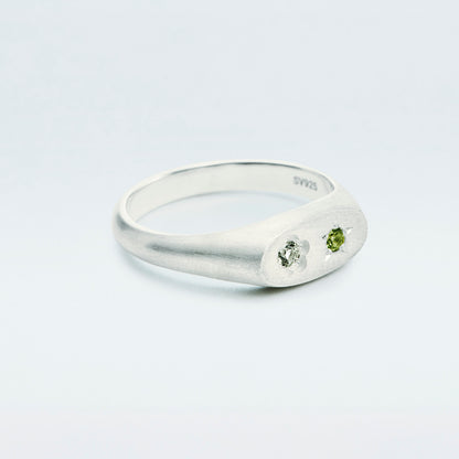 Flowerdust Ring / Silver925 / Green