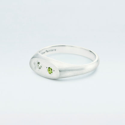 Flowerdust Ring / Silver925 / Green
