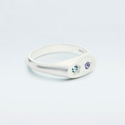 Flowerdust Ring / Silver925 / Blue