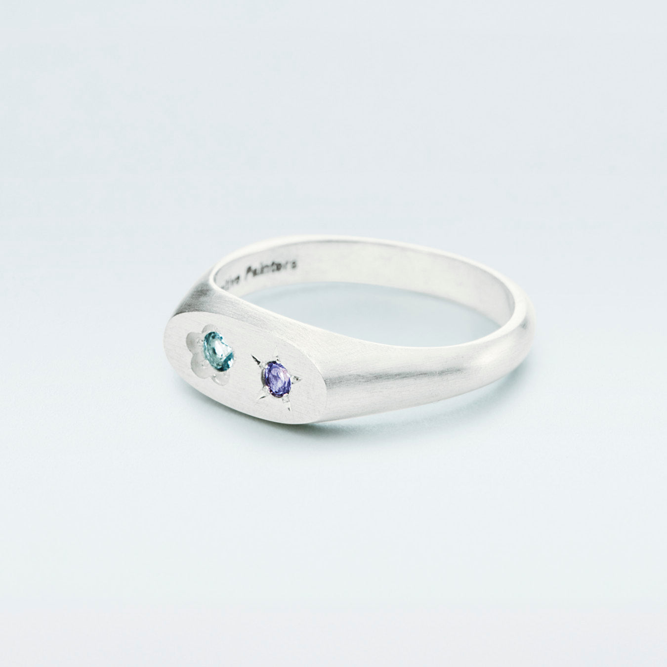 Flowerdust Ring / Silver925 / Blue – Primitive Painters
