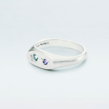 Flowerdust Ring / Silver925 / Blue