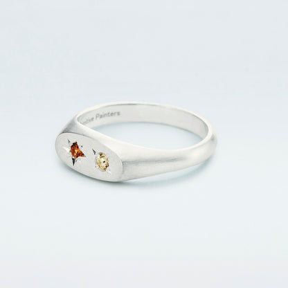 Stardust Ring / Silver925 / Orange