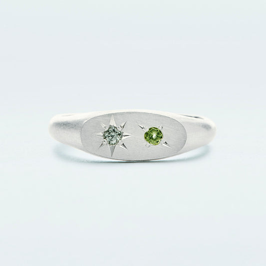 Stardust Ring / Silver925 / Green