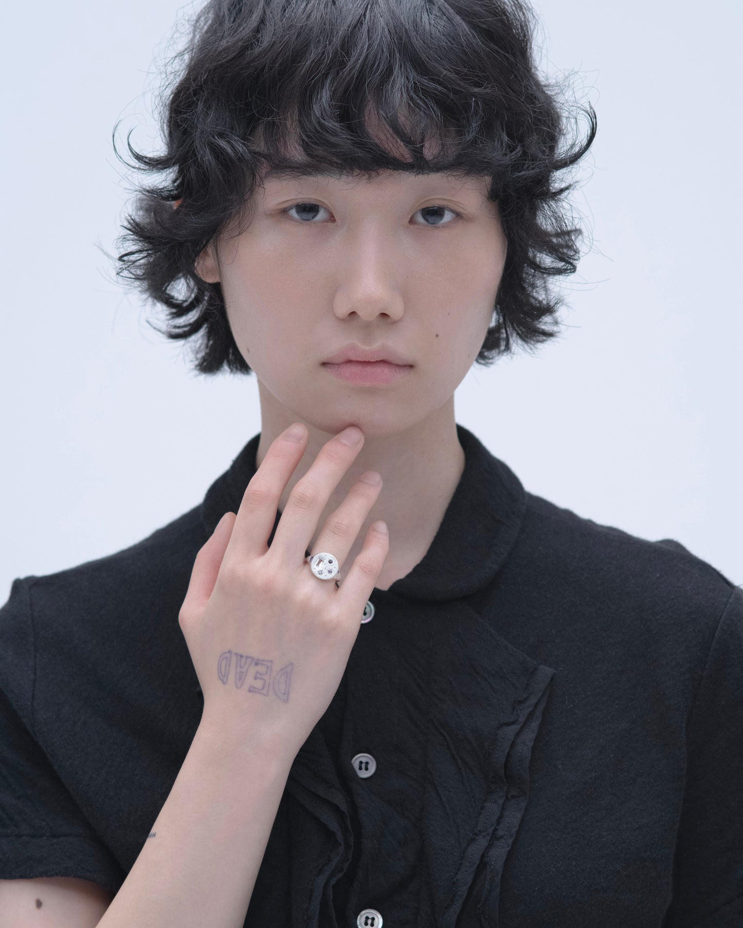 Galaxy Signet Ring  / Silver925  / Blue