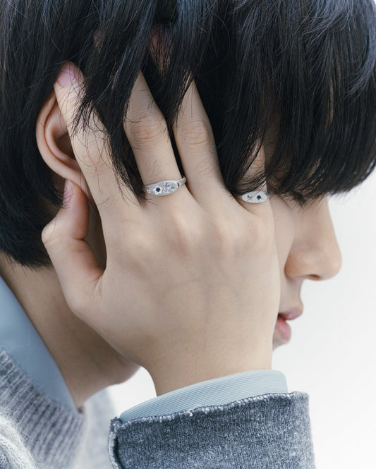 Flowerdust Ring / Silver925 / Blue