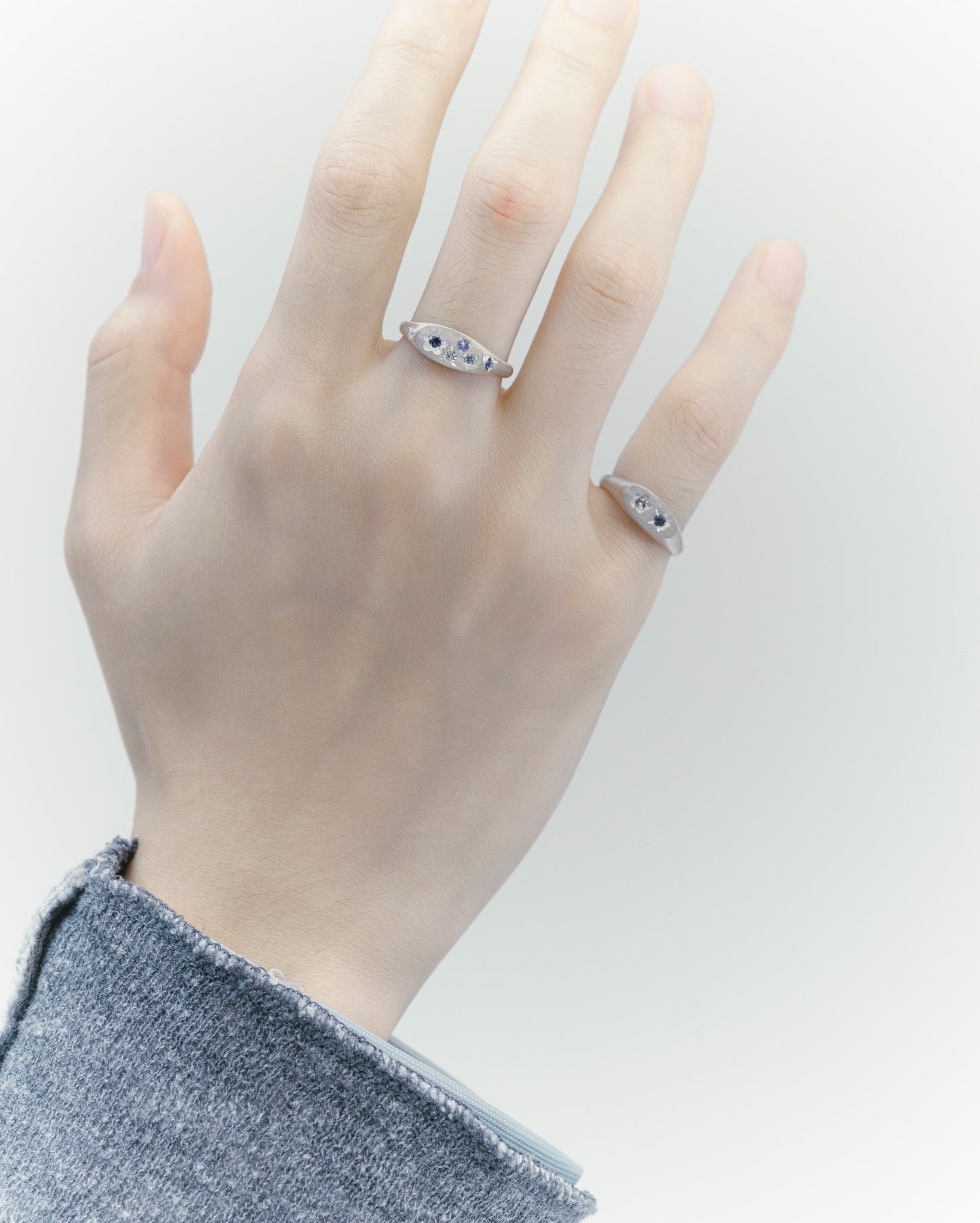 Flowerdust Ring / Silver925 / Blue