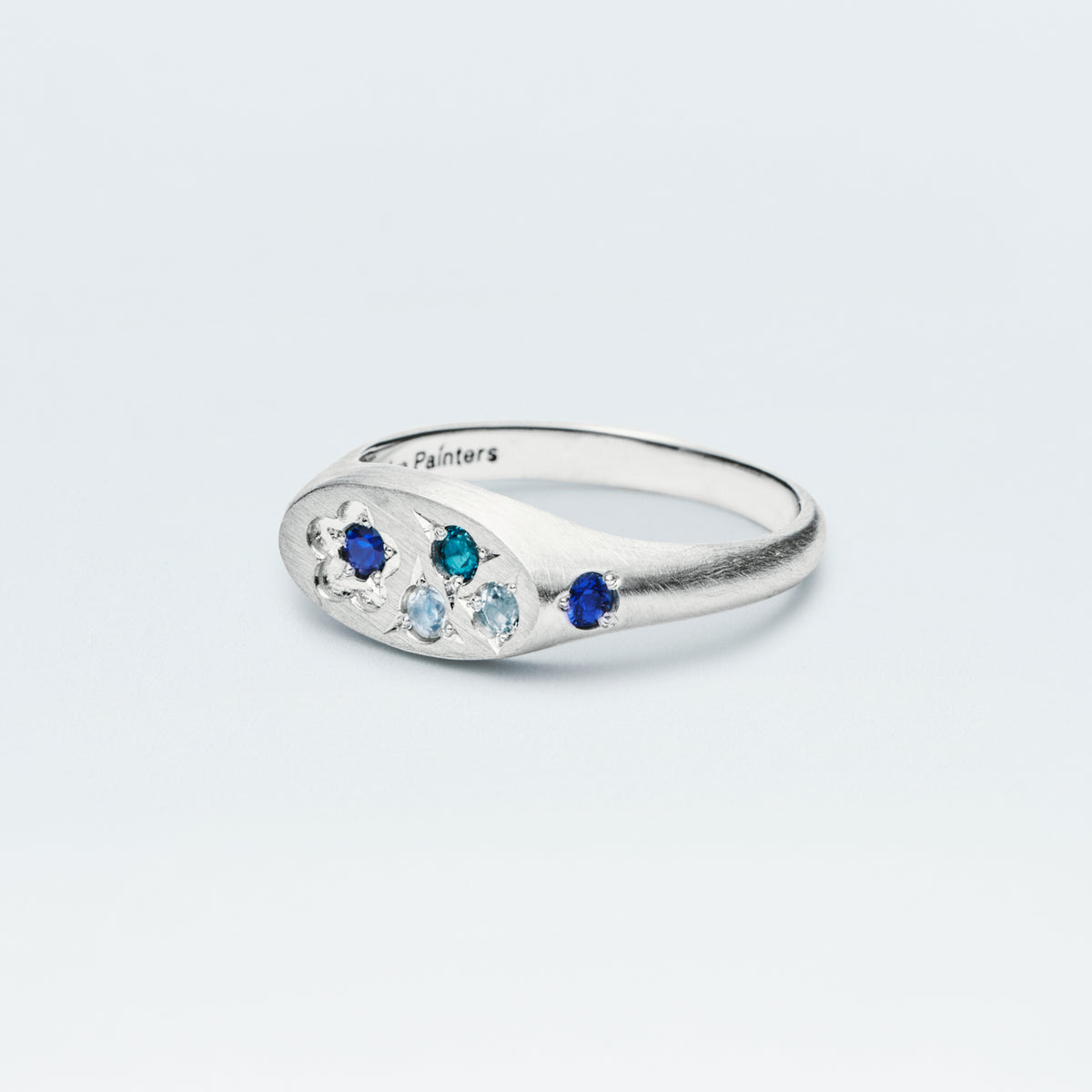 〈Holiday 2026 Limited Edition〉 Flower Signet Ring Mini / Silver925 / Winter Blue