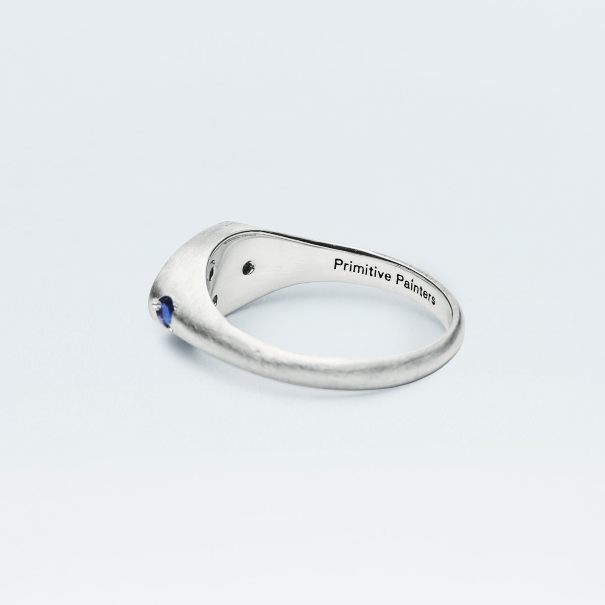 〈Holiday 2026 Limited Edition〉 Flower Signet Ring Mini / Silver925 / Winter Blue