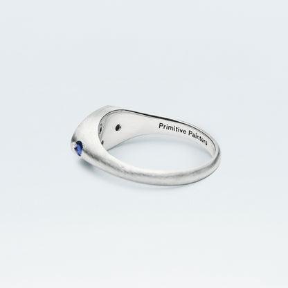 〈Holiday 2026 Limited Edition〉 Flower Signet Ring Mini / Silver925 / Winter Blue