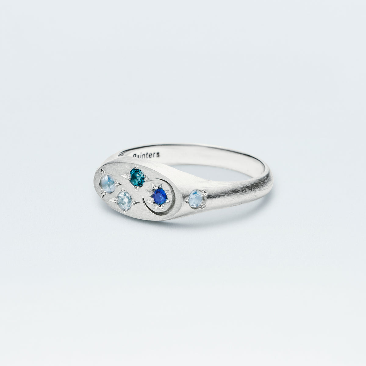〈Holiday 2026 Limited Edition〉 Galaxy Signet Ring Mini / Silver925 / Winter Blue