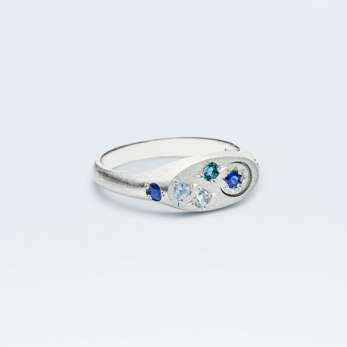 〈Holiday 2026 Limited Edition〉 Galaxy Signet Ring Mini / Silver925 / Winter Blue