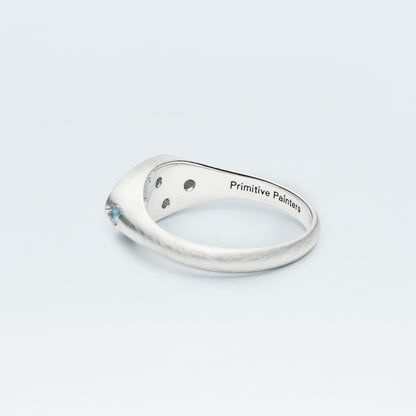 〈Holiday 2026 Limited Edition〉 Galaxy Signet Ring Mini / Silver925 / Winter Blue